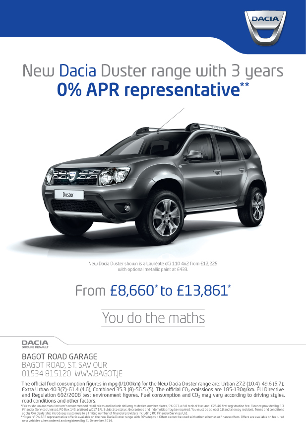 New Dacia Duster 2014 0 percent Finance